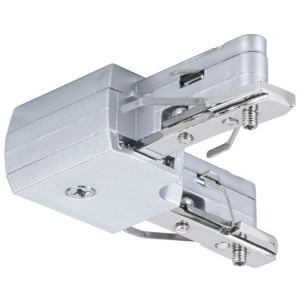 Connettore a L Paulmann URail, cromo opaco, per sistemi a binario per un design flessibile dell'illuminazione.