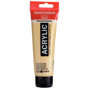 Tube de peinture acrylique Amsterdam Jaune de Naples foncé, 120ml. Peinture acrylique pour artistes.