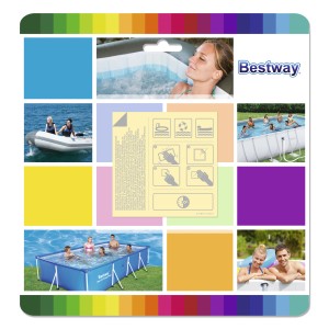 Bestway Patch de réparation étanche, auto-adhésif, 10 pièces pour réparation de piscine.