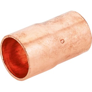 Raccordo a saldare in rame, Ø 15 mm x Ø 12 mm, per collegare tubi in rame.