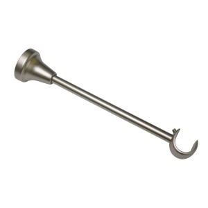 Support Gardinia Europa, ouvert, argent satiné, 20 cm, pour tringles de 19 mm.