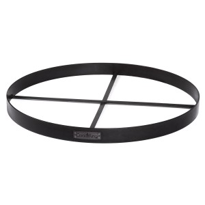 Base en acier noir CookKing pour braséros de 100 cm, robuste et décorative.