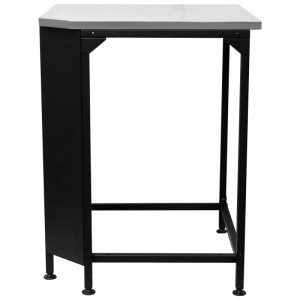 Cozze Aussenküche Eckschrank, schwarz, 90x70,5x70,5 cm. Eckige Form mit Stauraum.