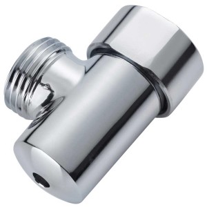 Soupape de vidange chromée Diaqua pour flexible de douche, raccord 1/2 pouce.