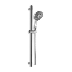 Ensemble de douche chromé baliv DBS-60.30 avec barre et douchette.
