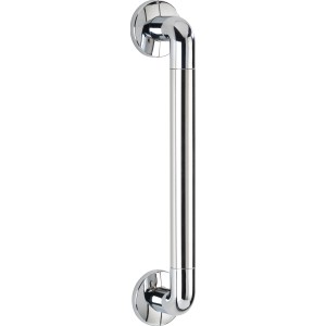 Wenko Barre d'appui de baignoire Secura, 43 cm, chrome, pour plus de sécurité dans la salle de bain lors de l'entrée et de la sortie.