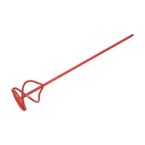 Roter LUX Mörtelrührer, Ø 105 mm, für Bohrmaschinen ab 700 W, zum Mischen von Mörtel, Kleber und Beton.