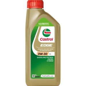 Olio motore Castrol Edge 0W-30 LL, flacone da 1 litro per motori benzina, diesel e ibridi.