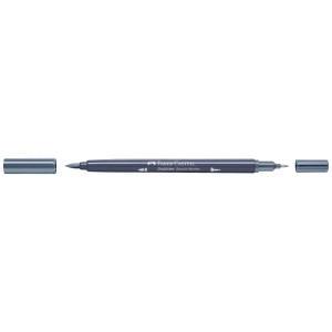 Faber-Castell Goldfaber Sketch Marker Kaltgrau XIII 243 mit Pinsel- und Finelinerspitze.