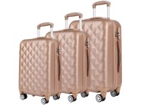 Rollkoffer-Set Gold 3-tlg.