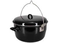 Nouvel® Outdoor-Topf Pfadi-Kessel Emaille Schwarz 8 l