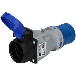 Adaptateur CEE MaxCamp avec fiche et prise type 23, IP44/IP55 pour usage extérieur.