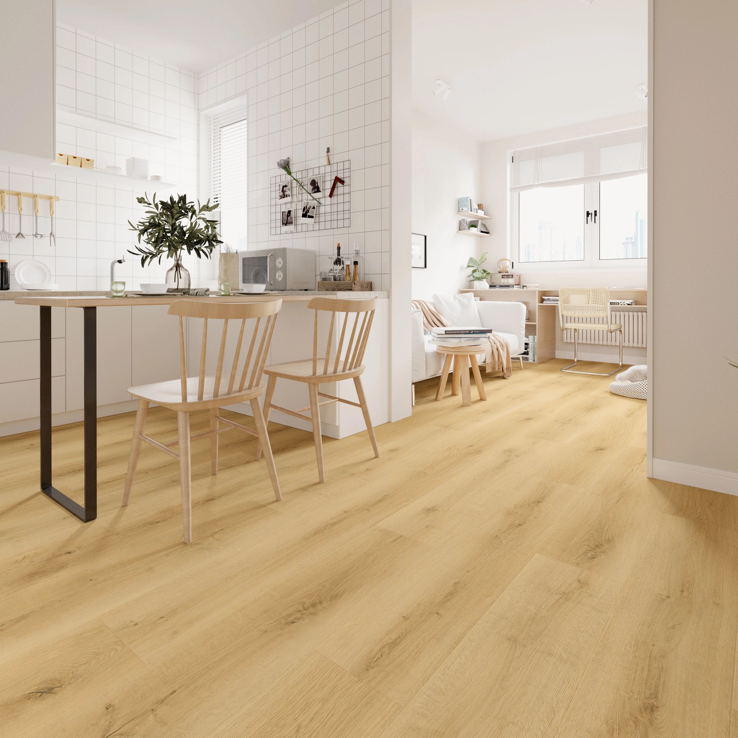 KlickVinylboden Eiche Bergen mit integrierter Trittschalldämmung kaufen bei OBI