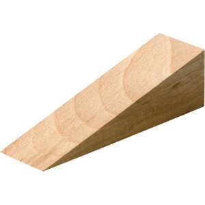 Cuneo in legno di faggio, 24x29x90mm, per livellare e sostenere.