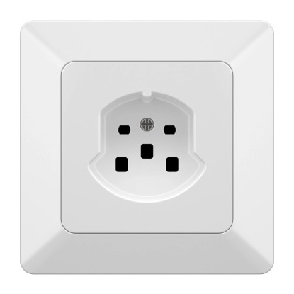 UP-Steckdose 1x Typ 25 Modino Priamos Weiss