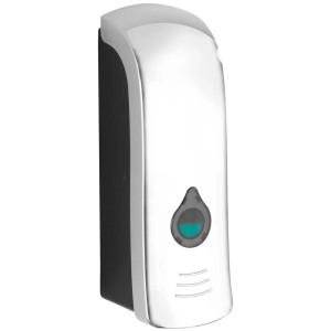 Wenko Ranera S Seifenspender, Chrom, 280ml, für Bad, Dusche & WC.