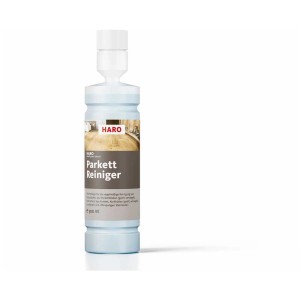 Flasche Haro Parkett Reiniger clean & green natural 500ml für Holzpflege.