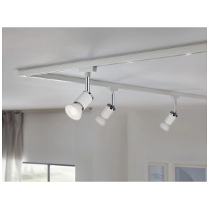 Paulmann LED riflettore GU10, bianco opaco, 2700K, 7W su sistema URail.
