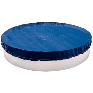 Bâche d'été Steinbach pour piscine ronde Ø 360 cm, couverture de piscine bleue sur piscine.