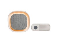 Intertechno Funk-Batterie-Gong mit Sonnerietaster IT-9100