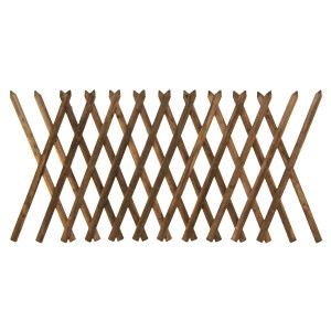 Clôture Jägerzaun marron, 250x80 cm, traitée sous pression, pour le jardin.