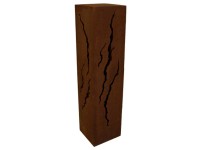 Feuersäule Risse Edelrost (HxBxT) 90 x 25 x 25 cm