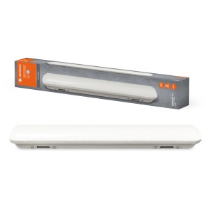 Luminaire étanche LED Ledvance Submarine, 59 cm, blanc froid, pour montage au plafond et au mur.