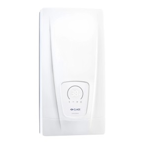 Chauffe-eau instantané Clage DCX Next L, à commande électronique, production d'eau chaude.