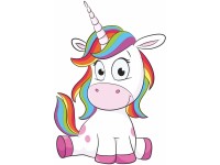 Sticker Einhorn klein 5 x 4,7 cm