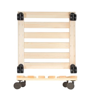 Wagner Multi Roller GH0650 sottovaso a rotelle in legno con motivo a fiori di ciliegio.