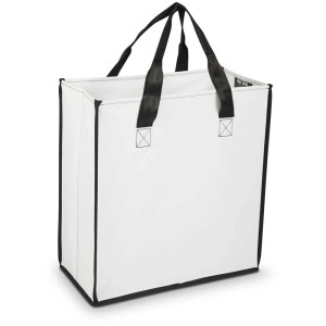 Borsa multiuso bianca Müllex Heavy Bag (50 l) con manici neri.