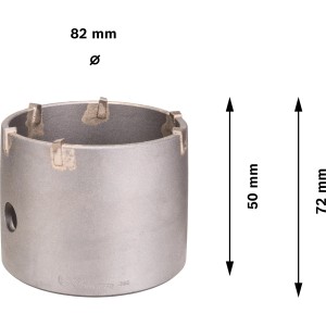 Bosch sega a tazza Pro SDS-plus-9 CoreCutter Ø 82 mm per scatole in calcestruzzo, muratura, pietra arenaria calcarea.