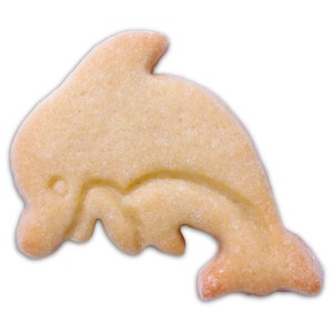 Ausstecher Delfin, 6,5 cm, aus Edelstahl. Ideal zum Backen und Basteln.
