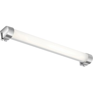 Applique miroir LED Briloner, 33 cm, chrome, lumière blanche neutre pour salle de bain et miroir.