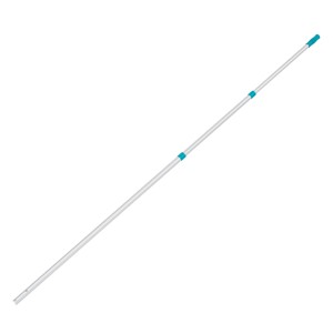 Asta telescopica Bestway per piscina, 360 cm, alluminio argento con dettagli blu, per pulizia.