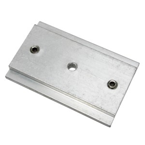 Connecteur de rail Gardinia pour tringle à rideaux à 3 voies, argent.