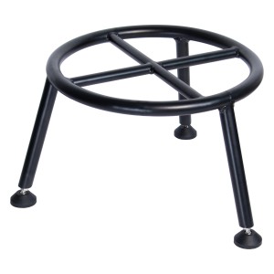 Supporto per piante Wagner GH 0680 in acciaio nero opaco, Ø 38 cm, altezza 25 cm.