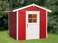 OBI Holz-Gartenhaus Monza A Schwedenrot-Weiss 205 x 154 cm