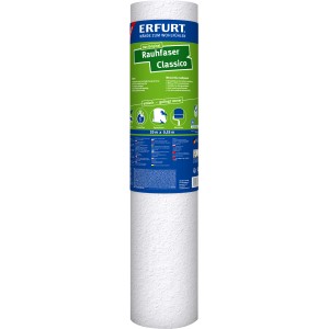 Rouleau de papier peint Erfurt Rauhfaser Classico, 20x0,53 m, à peindre, structure classique.