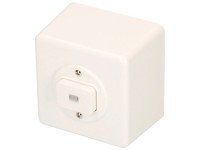 AP-Schalter Basico Hager Weiss 1x3