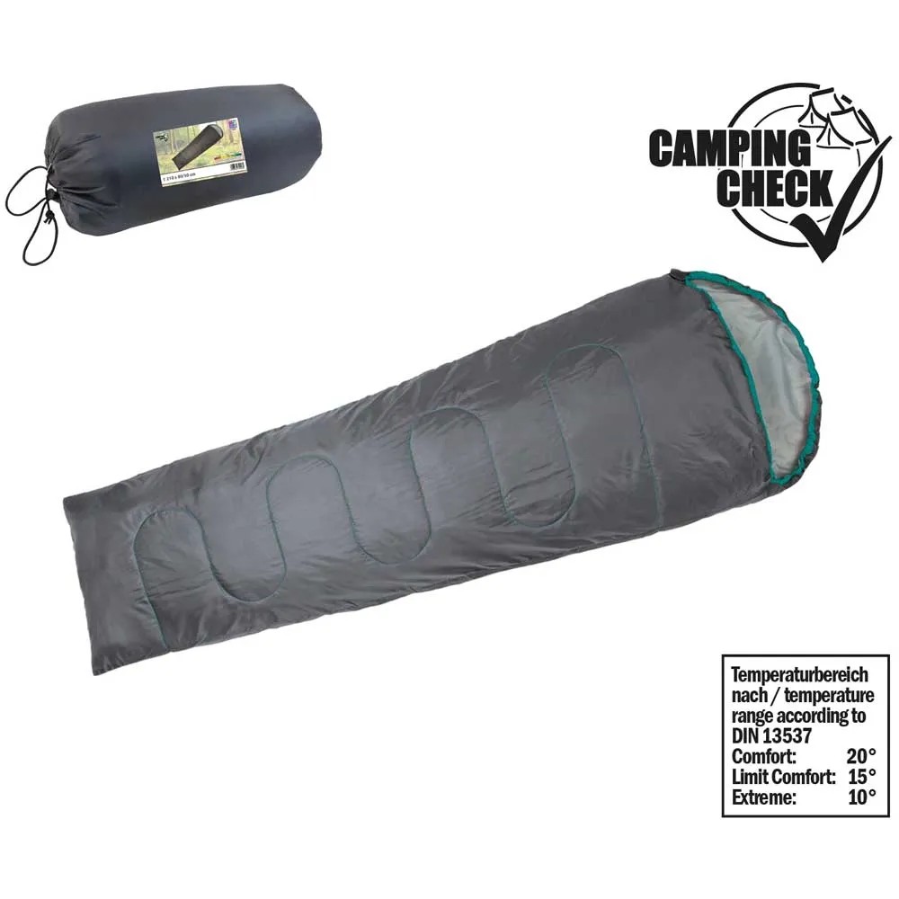 Happy People Mumienschlafsack Grau / Trkis 180 / 210 x 80 cm