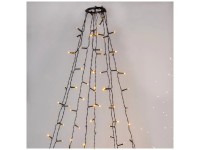 Star Trading LED-Baummantel-Lichterkette 360 bernsteinfarbene LEDs Höhe 2 m