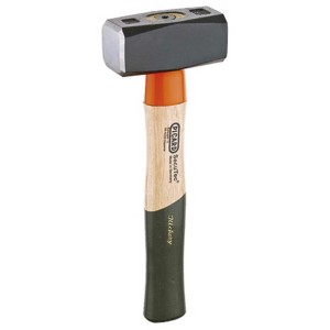 Picard Fäustel SecuTec® No. 34, 1000g, con testa nera e manico in hickory. Martello per officina e cantiere.