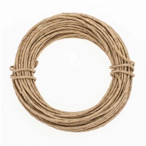 Rolle Papierdraht Natur, 2 mm stark, 10 m lang, für Bastelarbeiten und Dekorationen.
