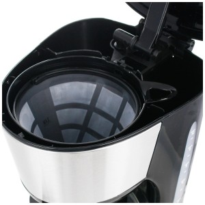 Macchina da caffè con filtro Emerio, dettaglio del vano filtro aperto con filtro inserito.