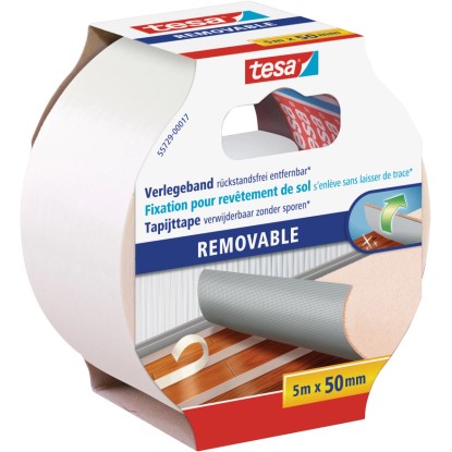 Tesa Nastro di posa rimovibile senza residui 5 m x 50 mm