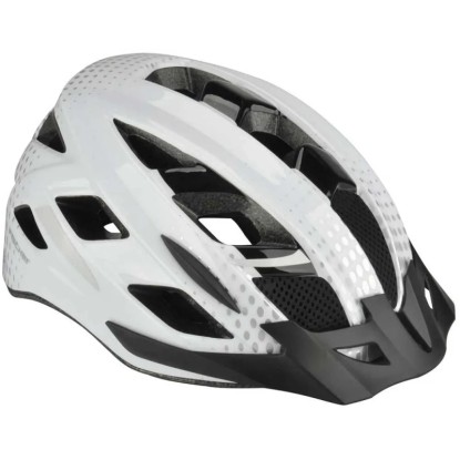 Fischer Fahrrad-Helm Urban Lano Weiss-Schwarz Gr. L/XL