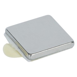 Fix-o-moll Magnete al neodimio a forma di cubo, 10 pezzi, autoadesivi, argento, per la casa.