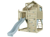 OutdoorToys Stelzenhaus Meteorit Holz Blau