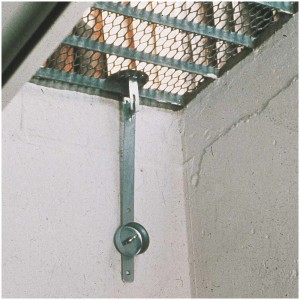 Abus GS20 sécurité de grille, lot de 2 pièces, monté sur une grille pour la sécurité.